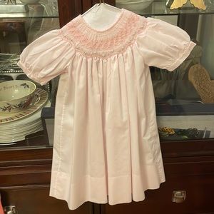 Feldman Bros Pink Smock Dress with Roses